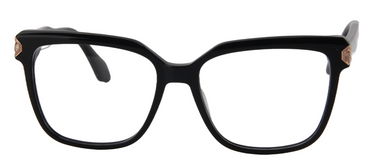 Afro Motif Women Eyeglasses: Ireti - Black Clear - SpecSMART Eye Clinic (Front View)